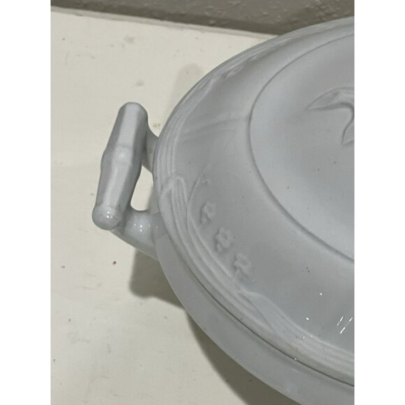 Antique 1865-1882 Meakin & Co England White Ironstone Vegetable Tureen Serving - Picture 8 of 13